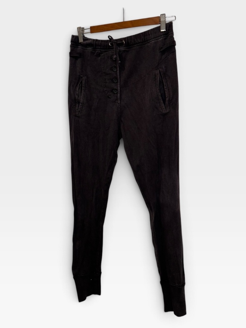 Isabel Marant Etoile distressed gray jogger cotton knit pants M